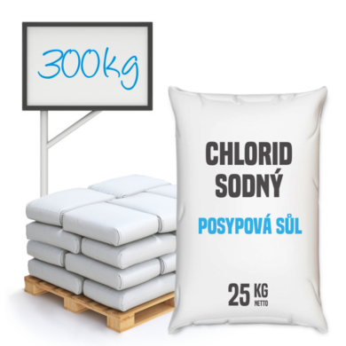 Posypová sůl - chlorid sodný, distripark 300 kg  (KOS-00011)