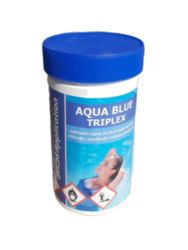 Aqua Blue Triplex Multifunkční tablety pro úpravu bazénové vody 1 kg - Aqua Blue Triplex 1kg - Multifunkn tablety ke dlouhodob dezinfekci baznov vody. Pomalu beze zbytku se rozpoutjc multifunkn tablety s cca. 80% aktivnho chloru.
Vhodn pro prbn, dlouhodob a komplexn oetovn baznov vody, zahrnujc dezsinfekci chlorovnm, vyvlokovn neistot a nien a zabrnn rstu as.