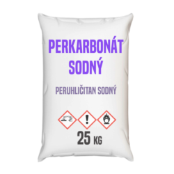 Perkarbonát sodný (uhličitan sodný s peroxidem vodíku) 25 kg - Perkarbonát sodný (uhličitan sodný s peroxidem vodíku, peruhličitan sodný, PUER) - je chemická sloučenina, snadno rozpustná ve vodě. Používá se jako bělicí prostředek obsahující tzv. aktivní kyslík pro detergenty, v domácích chemických přípravcích, v tabletách do myček nádobí, také jako složka bělících přísad do pracích prášků. Ve formě roztoku se vyskytuje v přípravcích určených k dezinfekci povrchů. Prodej pouze na IČO.

Peruhličitan sodný neboli perkarbonát sodný je dostupný v balení:
25 kg pytel
300 kg polopaleta